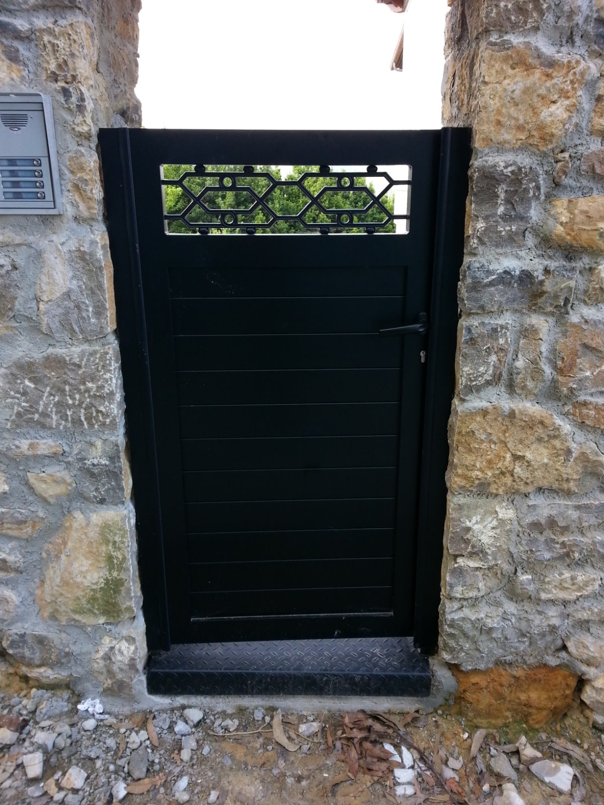 Puerta Peatonal Negra